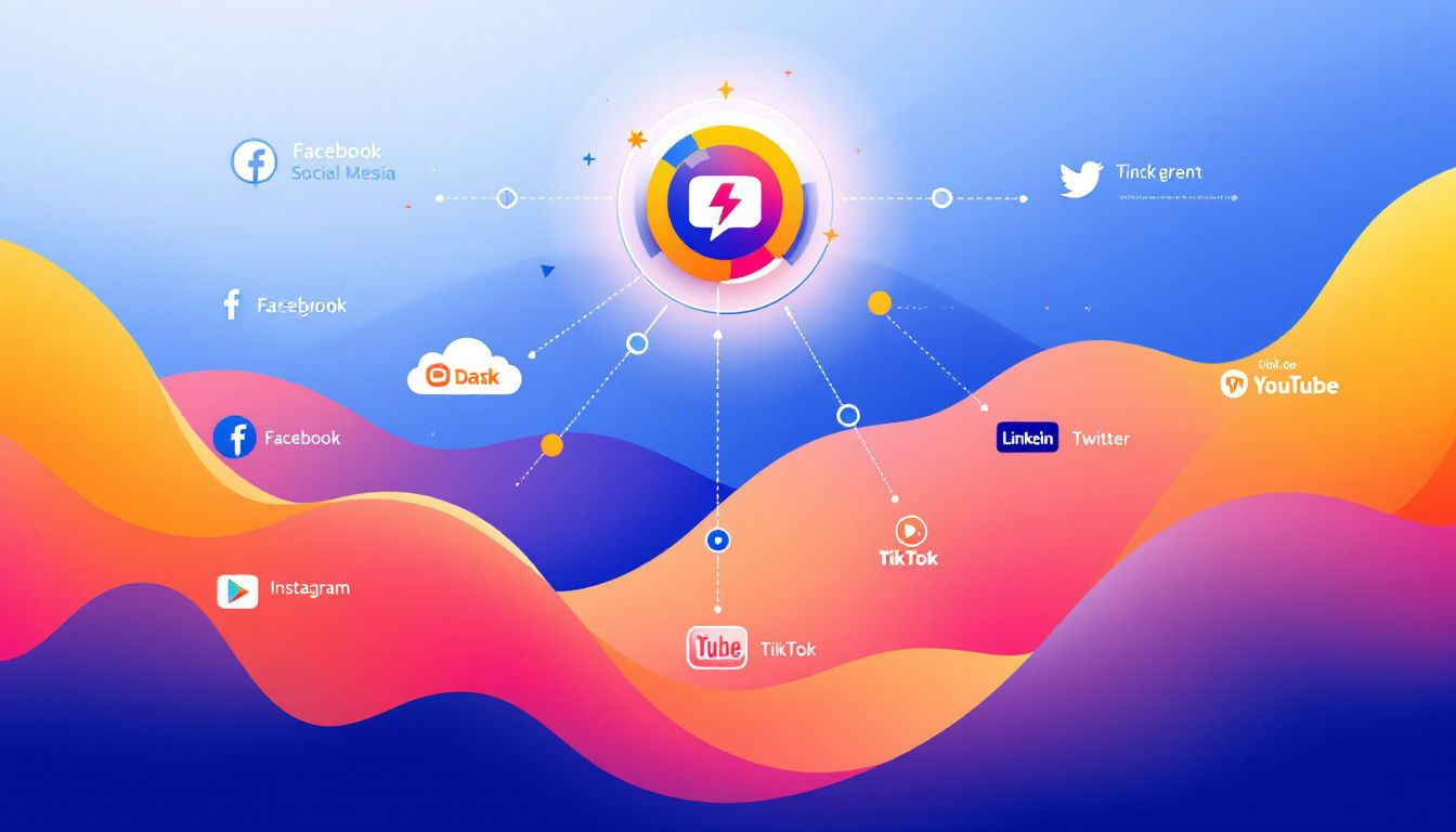 Ein Diagramm, das den Prozess der Leadgenerierung im Social Media Kontext zeigt.